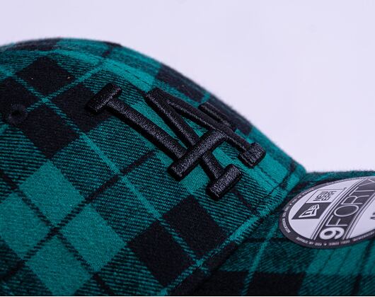 Kšiltovka New Era 9FORTY MLB Plaid  Los Angeles Dodgers Green