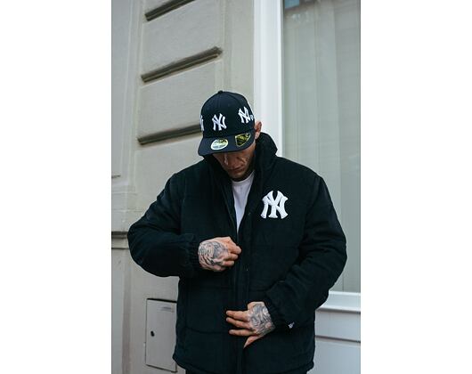 Bunda New Era MLB Cord Puffer Jacket New York Yankees Navy / White