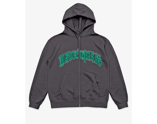 Mikina Wasted Paris Hoodie Zip Chill Kingdom - Smoked Black
