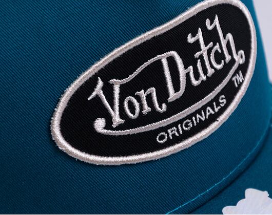 Kšiltovka Von Dutch Boston Trucker Cotton Twill Green/White