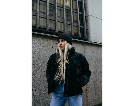 Dámská Bunda Karl Kani OG Fuzzy Corduroy Puffer Jacket black
