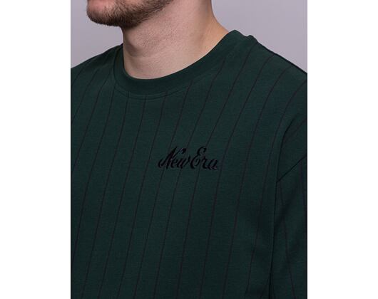 Triko New Era Oversized Pinstripe Tee Green/Navy