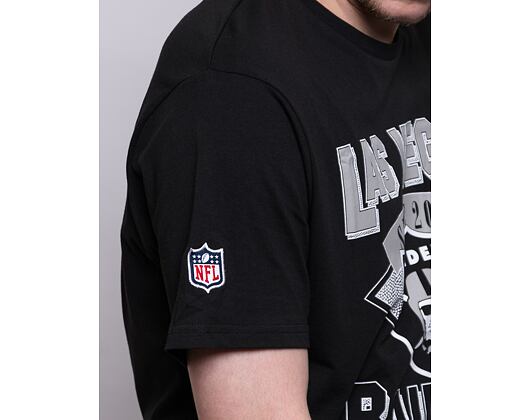 Triko New Era NFL Team Wordmark Tee Las Vegas Raiders Black/White