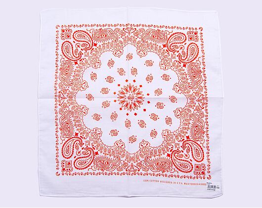 Šátek Urban Classics Bandana White/Orange