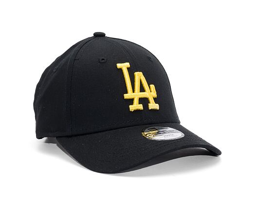 Dětská kšiltovka New Era 9FORTY Kids MLB League Essential Los Angeles Dodgers Black / Honey Yellow