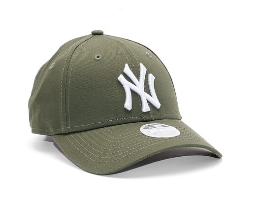 Dámská kšiltovka New Era 9FORTY Womens MLB League Essential New York Yankees - Olive / White