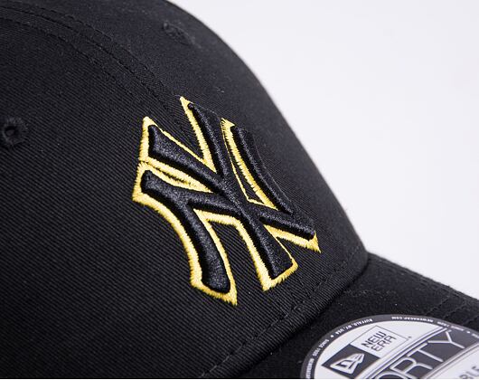 Kšiltovka New Era 9FORTY MLB Team Outline New York Yankees Black / Honey Yellow