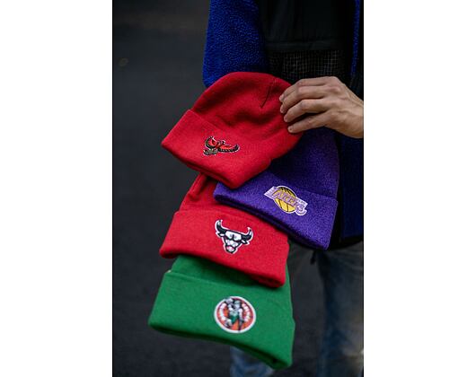 Kulich Mitchell & Ness FANDOM KNIT BEANIE HWC Atlanta Hawks Red