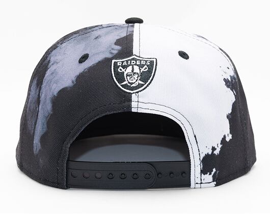 Kšiltovka New Era 9FIFTY NFL22 Sideline "Ink Dye" Las Vegas Raiders Black / White