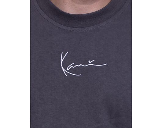 Triko Karl Kani Small Signature Essential Tee dark grey