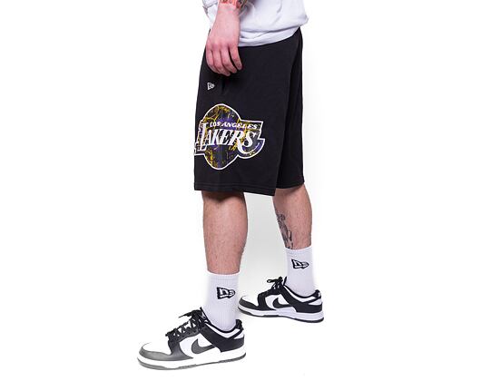 Kraťasy New Era Team Logo Oversized Shorts Los Angeles Lakers Black / Purple