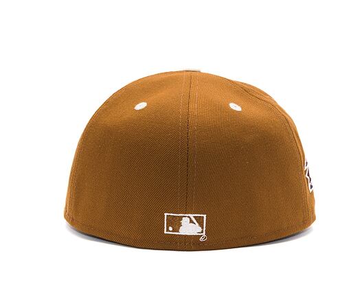 Kšiltovka New Era 59FIFTY MLB WS Sidepatch Trail Mix New York Yankees Toasted Peanut / Chrome White