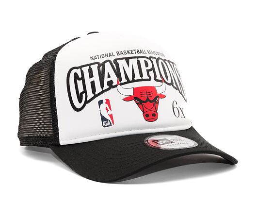 Kšiltovka New Era 9FORTY A-Frame Trucker NBA League Champions Chicago Bulls Black