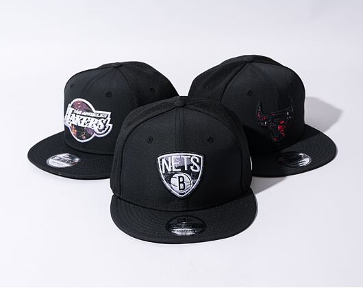 Kšiltovka New Era 9FIFTY NBA Print Infill Brooklyn Nets Black