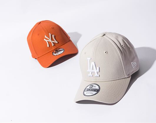 Kšiltovka New Era - MLB Essential 9FORTY - LA Dodgers - Stone / White