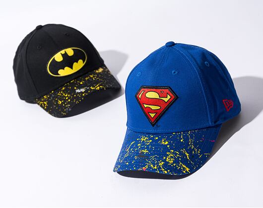 Dětská kšiltovka New Era 9FORTY Kids DC Paint Splatter Superman Bright Royal