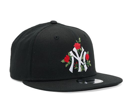 Kšiltovka New Era 9FIFTY MLB Flower New York Yankees Black