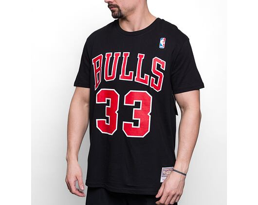 Triko Mitchell & Ness NBA N&N Tee Chicago Bulls Black