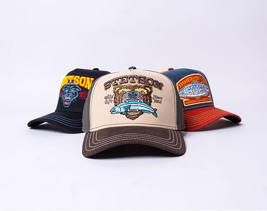 Kšiltovka Stetson Trucker Cap Wild Life Beige / Green / Brown