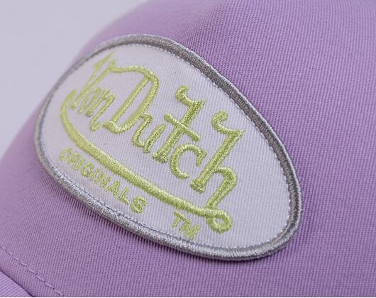 Kšiltovka Von Dutch Trucker Boston Lilac/White