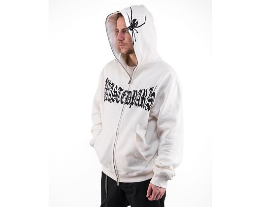 Mikina Wasted Paris Hoodie Full Zip Sick White