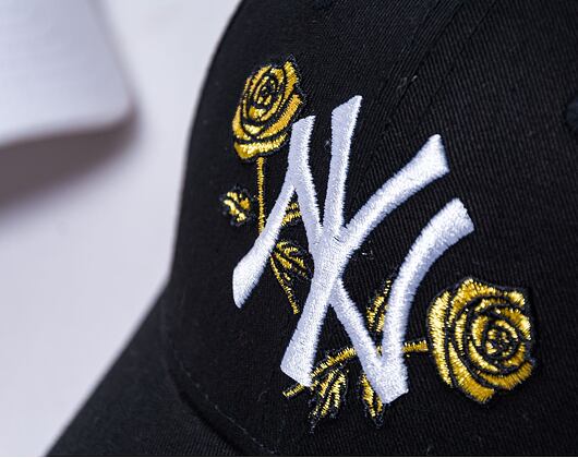 Dámská kšiltovka New Era 9FORTY Womens MLB Floral Metallic New York Yankees Black