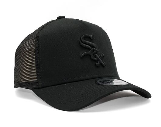 Kšiltovka New Era 9FORTY A-Frame Trucker MLB Tonal Mesh Chicago White Sox Black