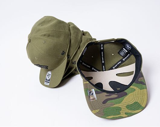 Kšiltovka '47 Brand NHL Chicago Blackhawks Ballpark Camo CAPTAIN Sandalwood