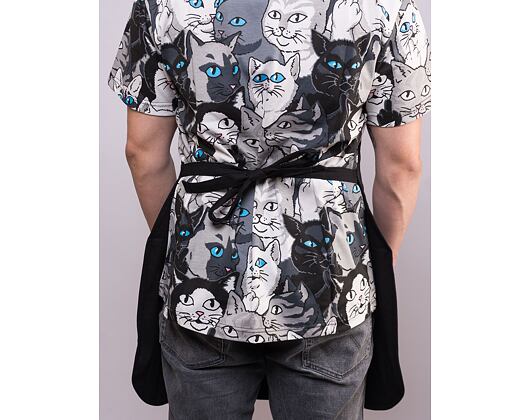 Zástěra na vaření RIP N DIP Kiss The Cook Apron RND10046 Black
