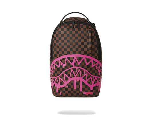 Batoh Sprayground Pink Drip Brown Check DLX Backpack