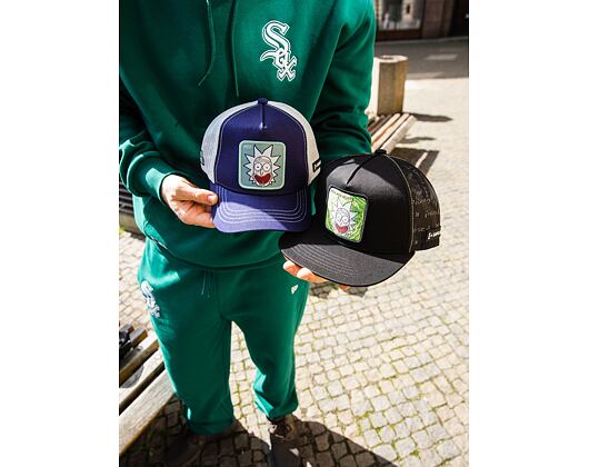 Kšiltovka Capslab Rick and Morty - Rick Trucker Blue