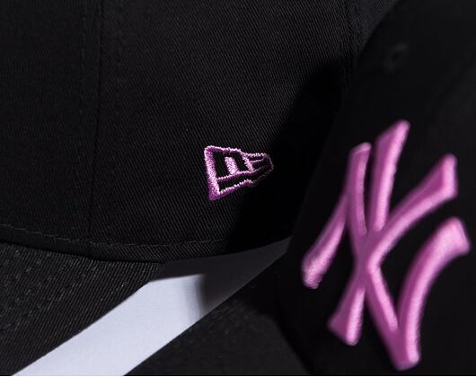 Dětská Kšiltovka New Era 9FORTY Kids MLB League Essential New York Yankees Black / Wild Rose Pink