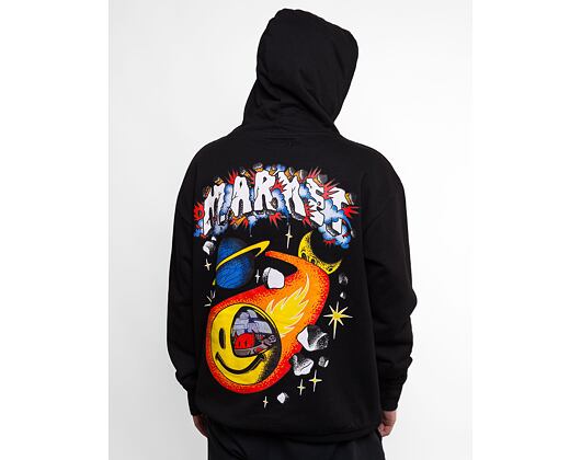 Mikina s kapucí Market Smiley Conflicted Hoodie Black