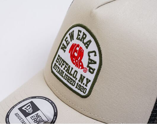 Kšiltovka New Era -  Buffalo Patch - 9FORTY A-Frame Trucker - Stone