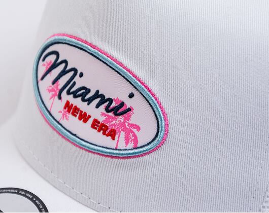 Kšiltovka New Era 9FORTY A-Frame Trucker Oval State Trucker White / Pink