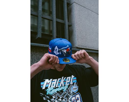 Kšiltovka Adam Wave New Era 59FIFTY MLB Authentic Performance Toronto Blue Jays Fitted Team Color