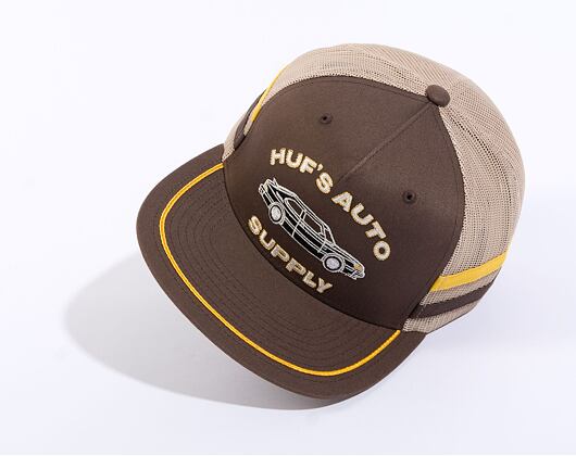 Kšiltovka HUFs Auto Supply Trucker Brown