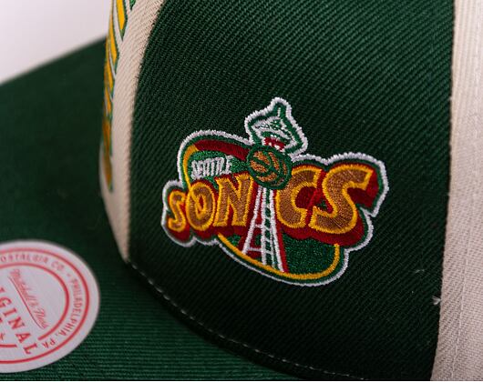 Kšiltovka Mitchell & Ness NBA Pop Panel Snapback Hwc Seattle Supersonics Off White / Green