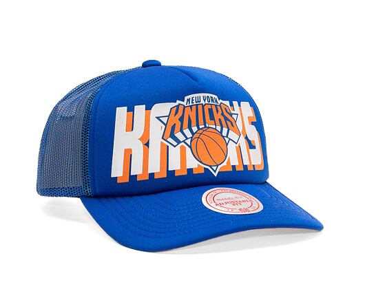 Kšiltovka Mitchell & Ness NBA Billboard Trucker Snapback New York Knicks Blue