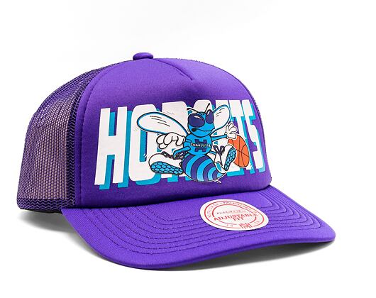 Kšiltovka Mitchell & Ness NBA Billboard Trucker Snapback Hwc Charlotte Hornets Purple