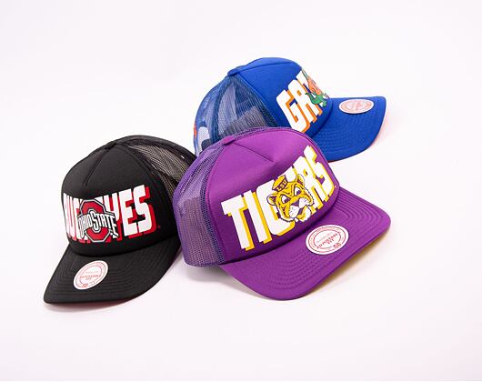 Kšiltovka Mitchell & Ness NCAA Billboard Trucker Snapback Louisiana State University Purple