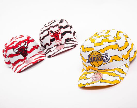 Kšiltovka Mitchell & Ness NBA Krookz Pro Snapback Los Angeles Lakers White / Yellow
