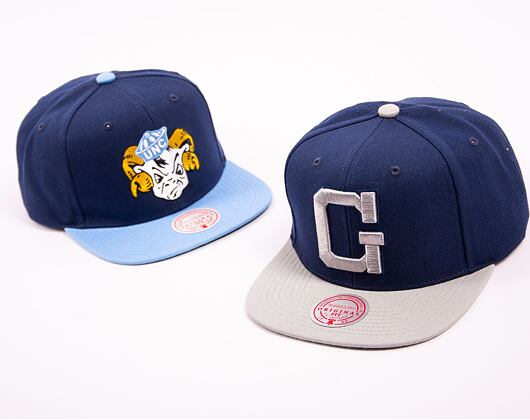 Kšiltovka Mitchell & Ness NCAA Team 2 Tone 2.0 Snapback Georgetown University Navy / Grey