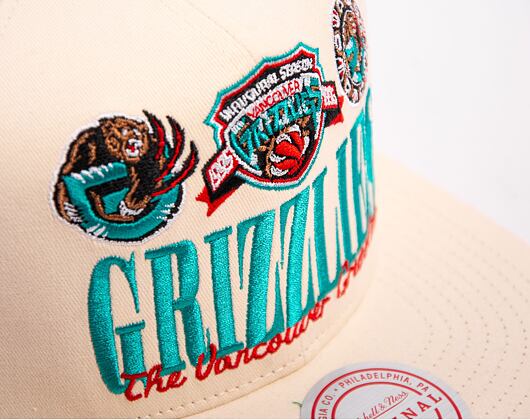 Kšiltovka Mitchell & Ness NBA Reframe Retro Snapback Hwc Vancouver Grizzlies Off White