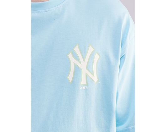 Triko New Era MLB Pastel Oversized Tee New York Yankees Pastel Blue / Off White