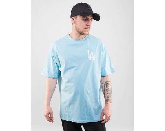 Triko New Era MLB Icecream Graphic Oversized Tee Los Angeles Dodgers Pastel Blue / Off White