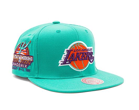 Kšiltovka Mitchell & Ness NBA Desert Green Snapback Los Angeles Lakers Teal