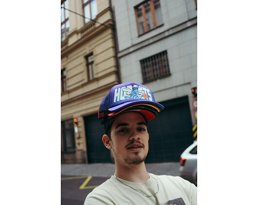Kšiltovka Mitchell & Ness NBA Billboard Trucker Snapback Hwc Charlotte Hornets Purple