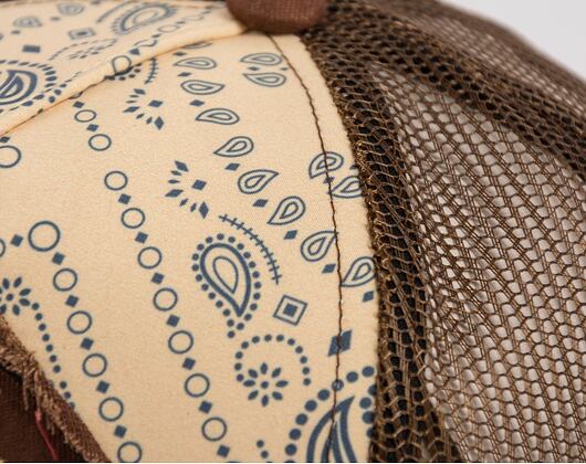 Kšiltovka Von Dutch Trucker Kalmar Poly Woven Brown Bandana