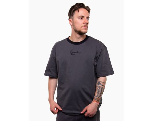 Triko Karl Kani Small Signature Metaverse Block Tee anthracite/black